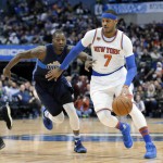 New York Knicks forward Carmelo Anthony (AP Photo/Tony Gutierrez)