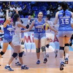 Bali Pure celebrates during the Premier Volleyball League Open Conference Finals Game 2 against Pocari Sweat at Filoil Flying V Centre in San Juan, August 16, 2017 (Rio Leonelle Deluvio)