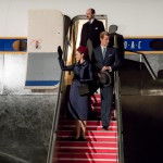 The Crown (L to R) Elizabeth, Adeane, Philip Elizabeth and Philip return from the world tour