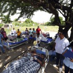 Evacuated patients lie on their hospital beds shaded by a tree, in the aftermath of a massive earthquake, in Juchitan, Oaxaca state, Mexico, Friday, Sept. 8, 2017. One of the most powerful earthquakes ever to strike Mexico hit off its southern Pacific coast, killing at least 32 people, toppling houses, government offices and businesses. (AP Photo/Luis Alberto Cruz)