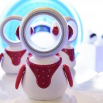 The ZIB-Z Intelligent Robot for kids is seen during CES 2018 in Las Vegas on January 10, 2018. The device offers various functions including entertainment and education, including language translation. (AFP PHOTO)