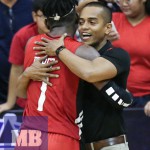 Zark’s coach Topex Robinson hugs CJ Perez. (Mb photo | Rio Deluvio)