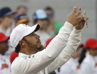 Mercedes driver Lewis Hamilton of Britain. (AP Photo/Luca Bruno, Pool)