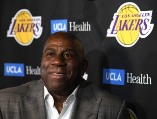 Magic Johnson (Harry How / GETTY IMAGES NORTH AMERICA / AFP)