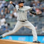 Felix Hernandez #34 of the Seattle Mariners (ELSA / GETTY IMAGES NORTH AMERICA / AFP)