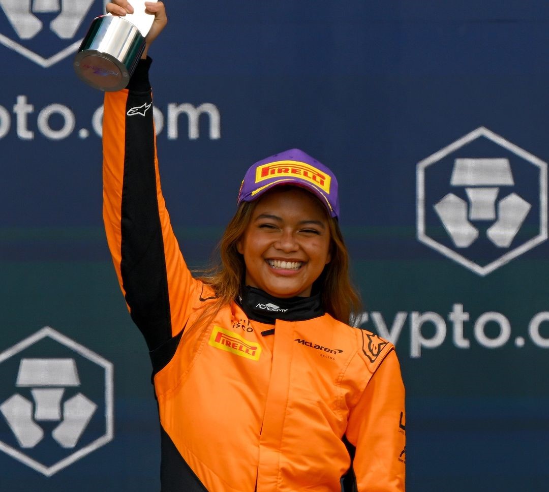 Bustamante Finally Makes Podium As A McLaren Driver In F1 Academy Tempo Bustamante Finally Makes Podium As A McLaren Driver In F1 Academy Tempo